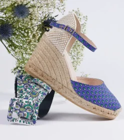 Femme Souleiado Chaussures | Espadrilles ALBA Mini Mouche lavande menthe