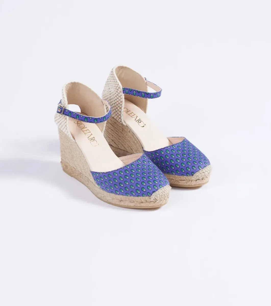 Femme Souleiado Chaussures | Espadrilles ALBA Mini Mouche lavande menthe