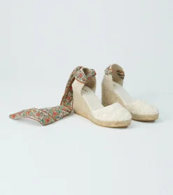 Femme Souleiado Chaussures | Espadrilles DULCE Frise Chardon nacre corail