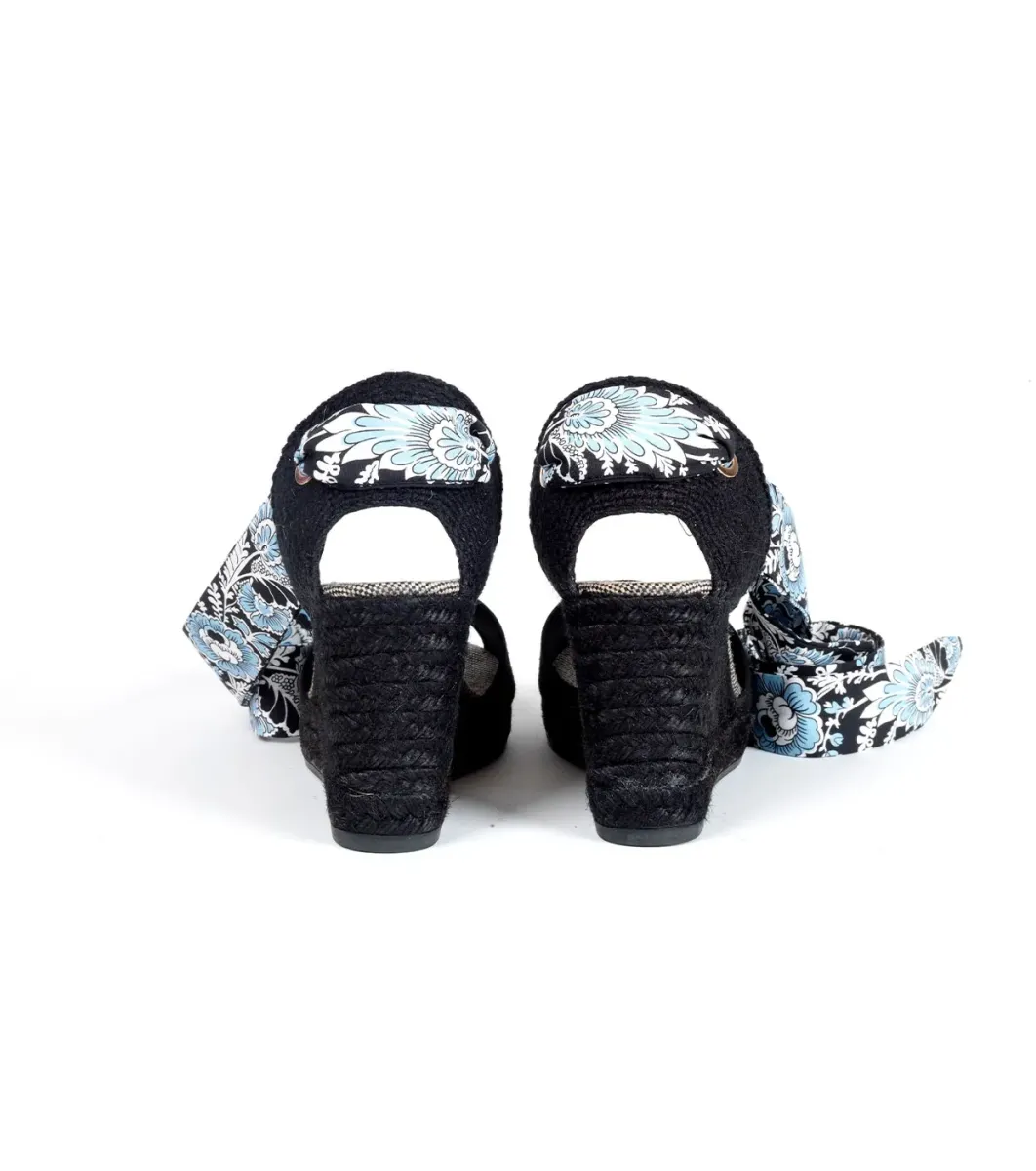 Femme Souleiado Chaussures | Espadrilles JULINA Le Petit Artichaud noir ciel
