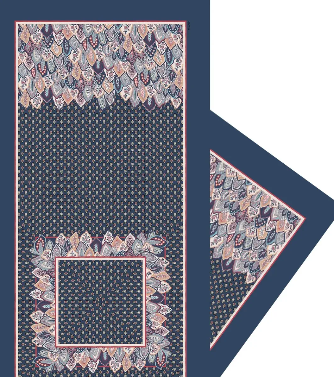 Femme Souleiado Étole | Toute La Collection | Etole laine et soie PARADISO 65 x 190 cm