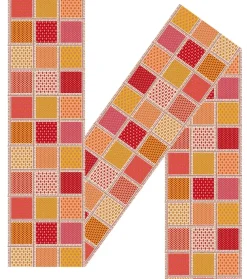 Femme Souleiado Étole | Toute La Collection | Etole soie L'ITALIENNE rouge abricot 70 x 200 cm