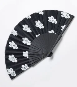 Femme Souleiado Décoration | Accessoires Mode | Eventail Grosse Mouche noir