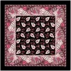 Femme Souleiado Foulards | Carré Coton | Foulard coton MILLE CINQ noir 90 x 90 cm