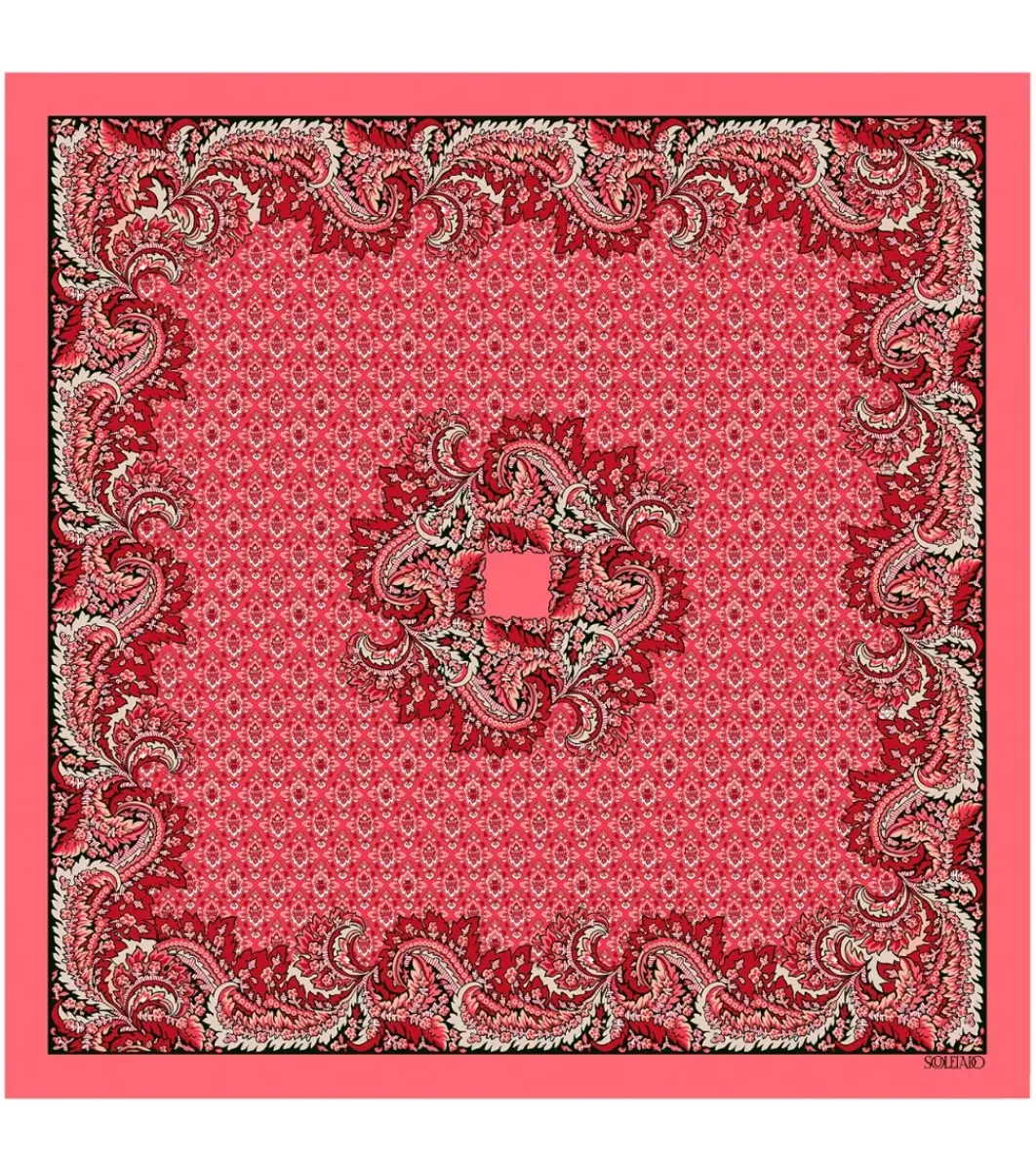 Femme Souleiado Carré Soie | Toute La Collection | Gavroche en soie ACANTHE 45 x 45 cm