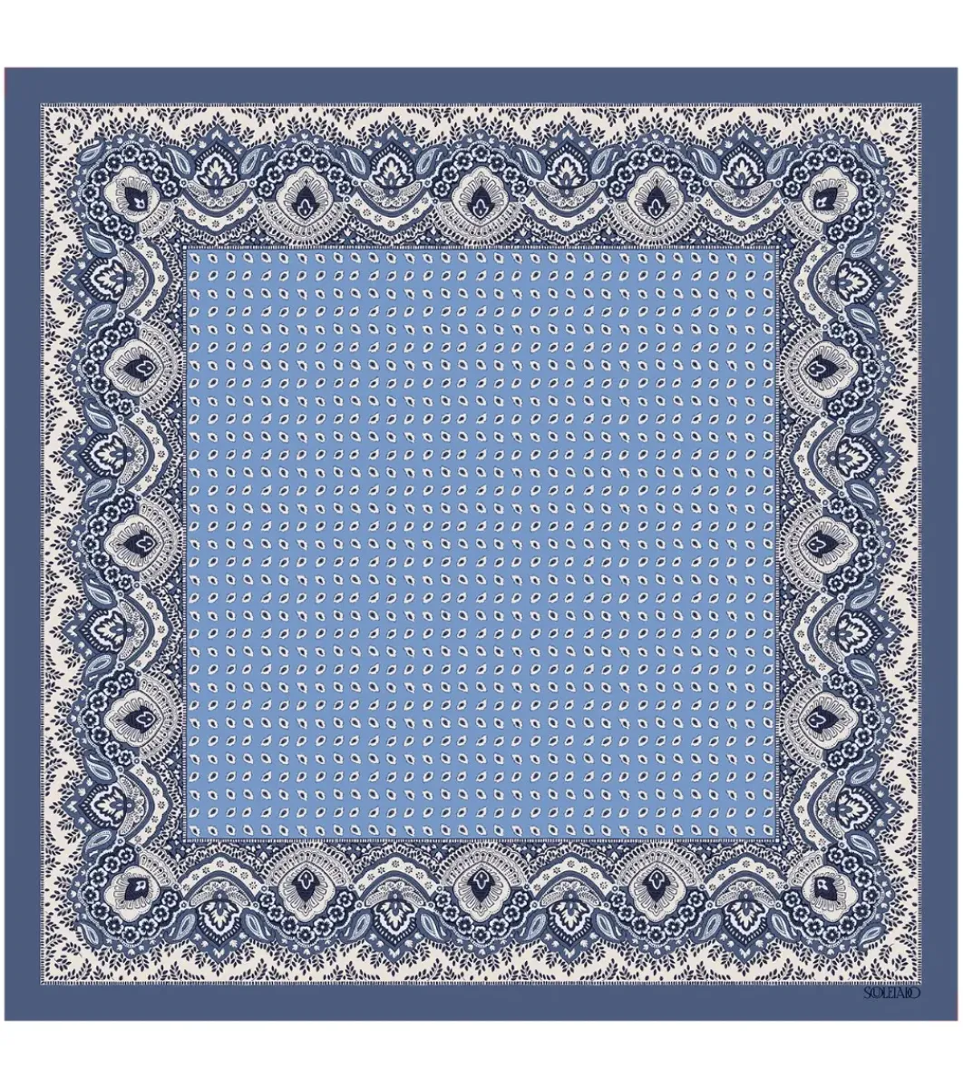 Femme Souleiado Carré Soie | Toute La Collection | Gavroche en soie BEAUDUC 45 x 45 cm