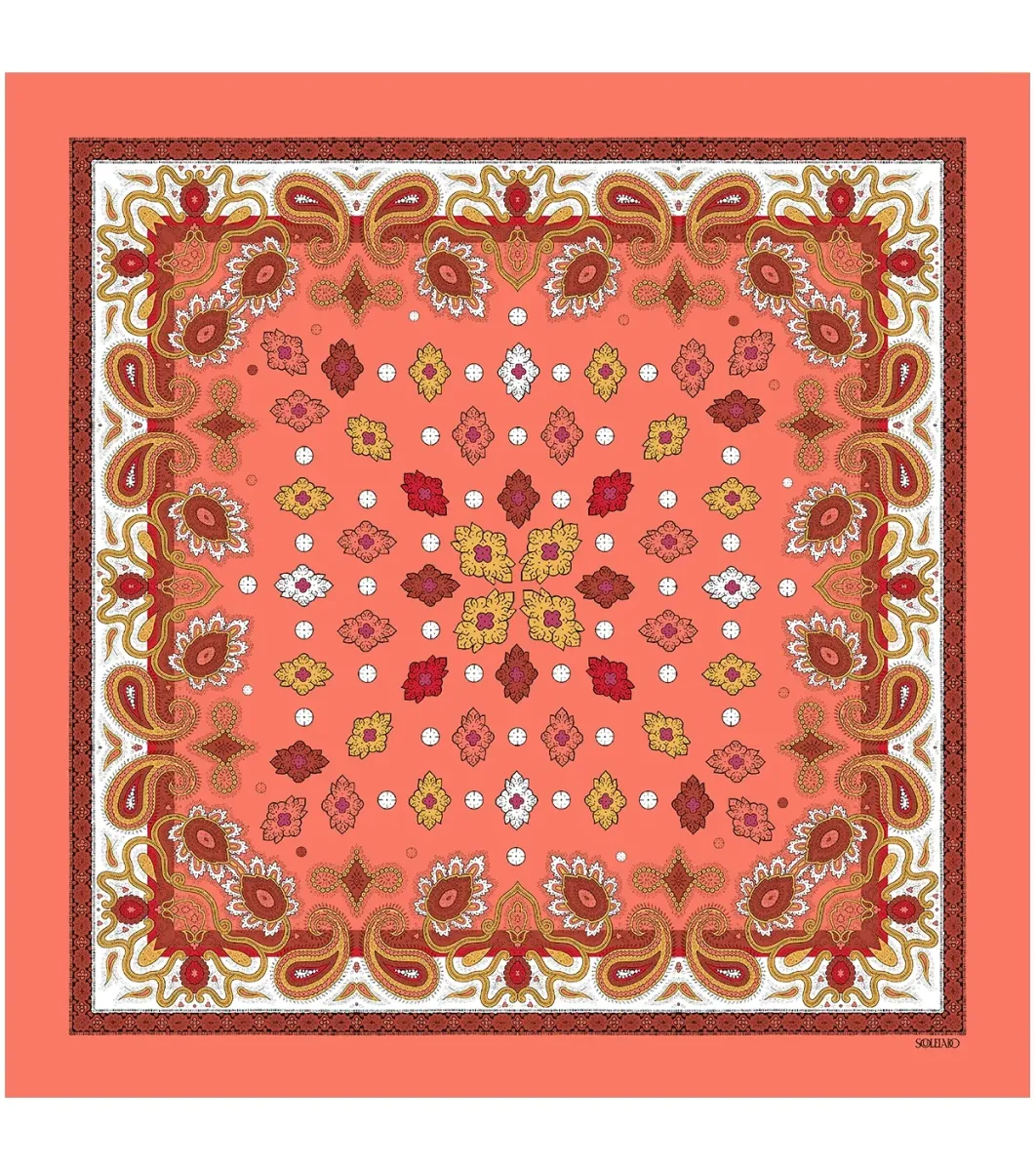 Femme Souleiado Carré Soie | Toute La Collection | Gavroche en soie ISABO 45 x 45 cm