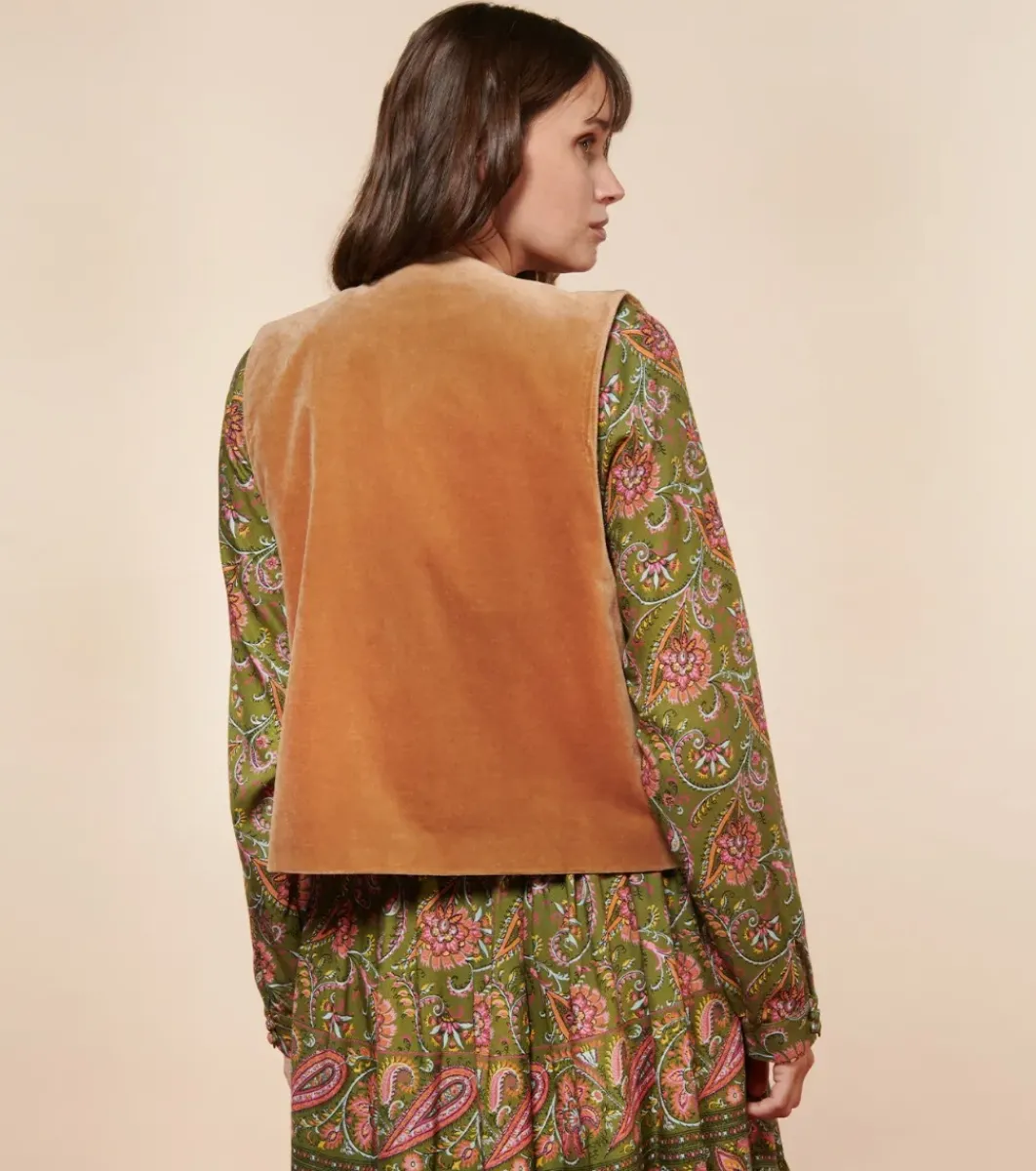 Femme Souleiado Pulls & Cardigans | Gilet LAVANDIN Velours
