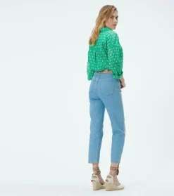 Femme Souleiado Pantalons | Jean LORENA bleu clair