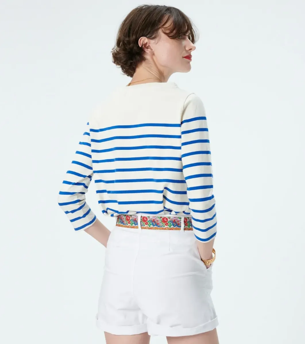 Femme Souleiado T-shirts & Débardeurs | Marinière FRANÇOU marine blanc