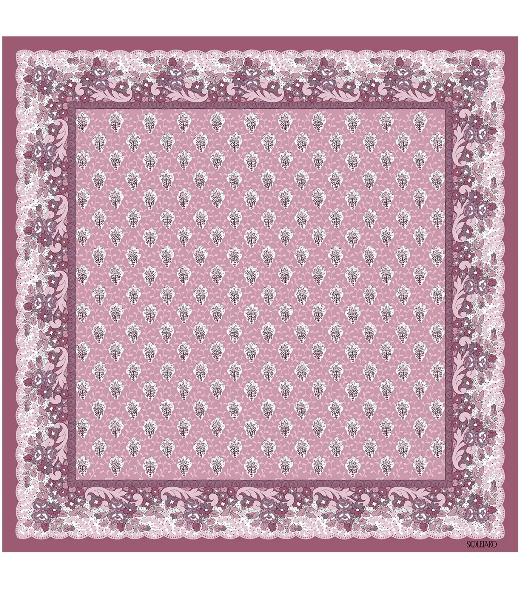 Femme Souleiado Carré Coton | Toute La Collection | Mouchoir coton FLEUR DES CHAMPS 45 x 45 cm