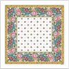 Femme Souleiado Carré Coton | Toute La Collection | Mouchoir coton GROSSES ROSES blanc 45 x 45 cm