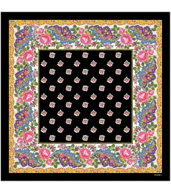 Femme Souleiado Carré Coton | Toute La Collection | Mouchoir coton GROSSES ROSES 45 x 45 cm