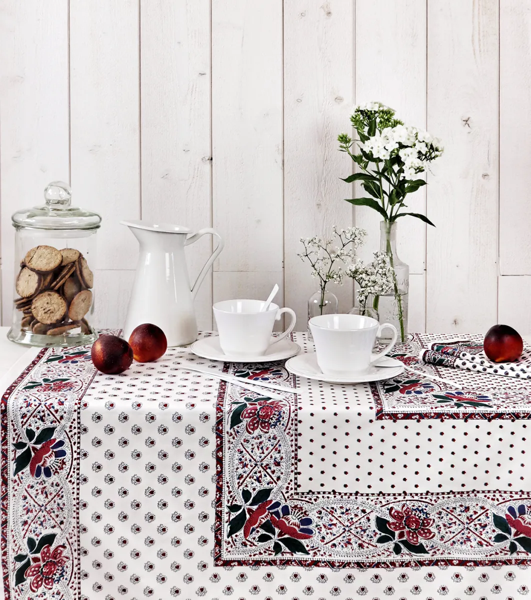 Souleiado Nos Tables Automnales | Nappe carrée « Baumanière »