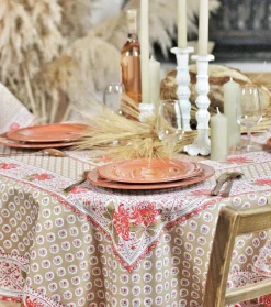 Souleiado Nos Tables Automnales | Nappe carrée « Baumanière »
