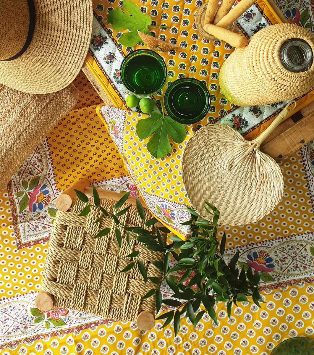 Souleiado Nos Tables Automnales | Nappe carrée « Baumanière »