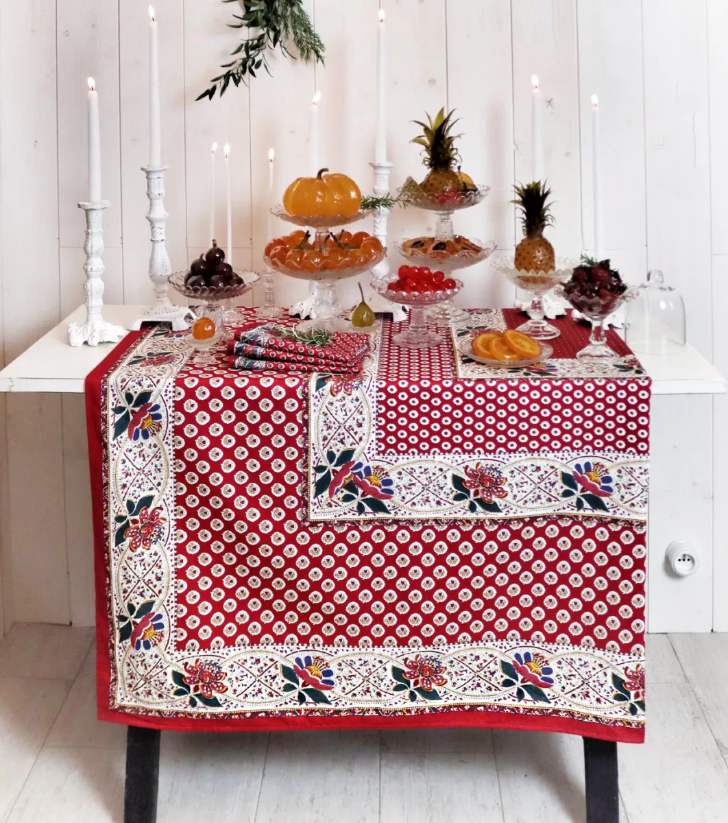 Souleiado Nos Tables Automnales | Nappe carrée « Baumanière »