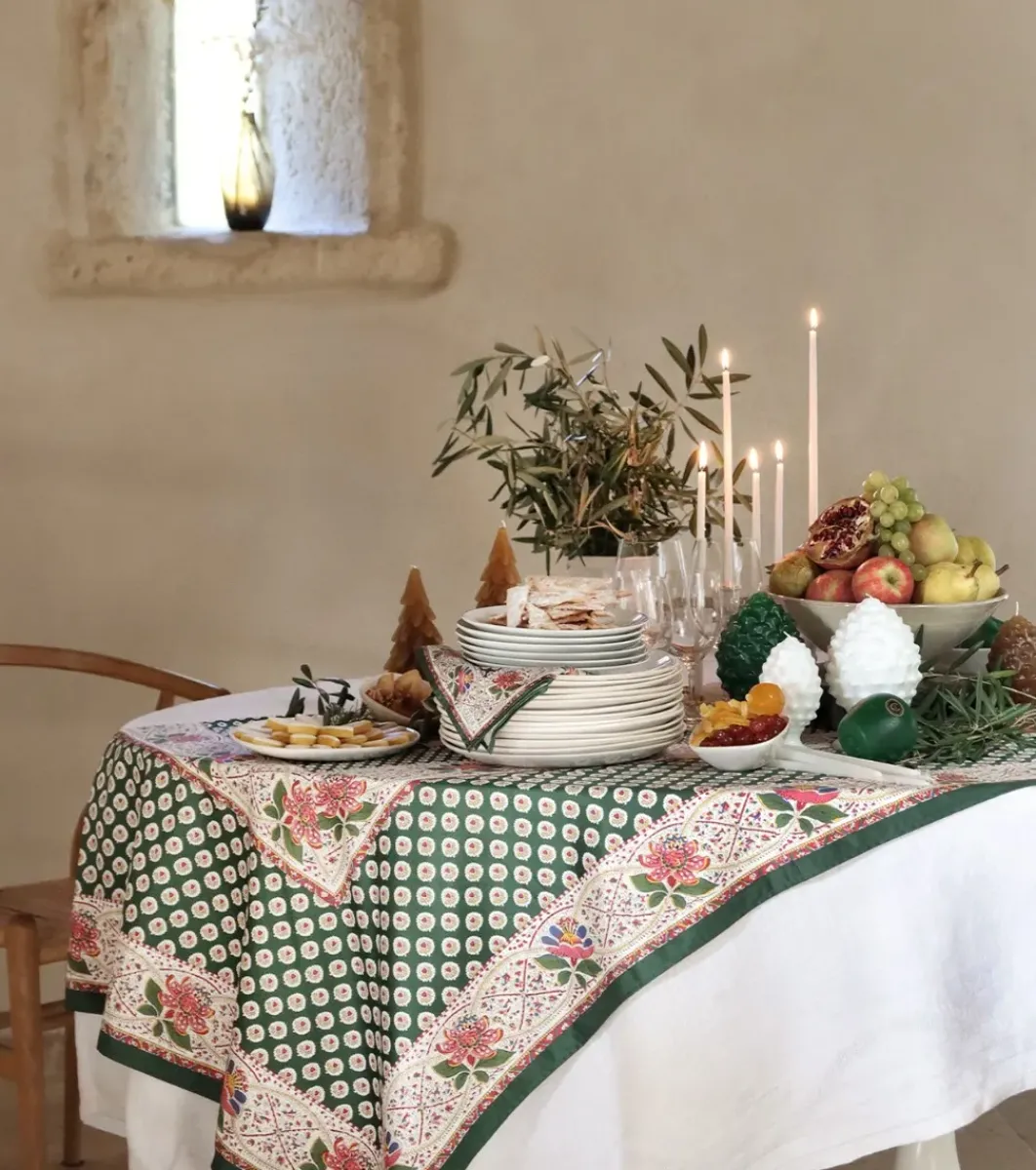 Souleiado Nos Tables Automnales | Nappe carrée « Baumanière » e