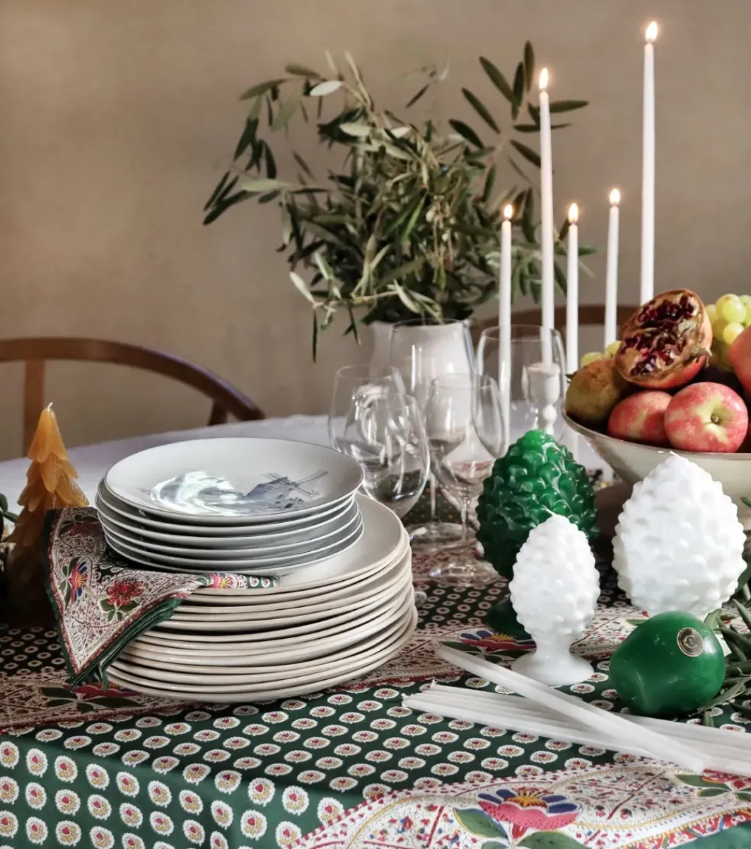 Souleiado Nos Tables Automnales | Nappe carrée « Baumanière » e