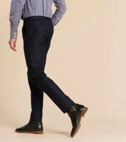 Homme Souleiado Pantalons | Pantalon MARIO lainage bleu nuit