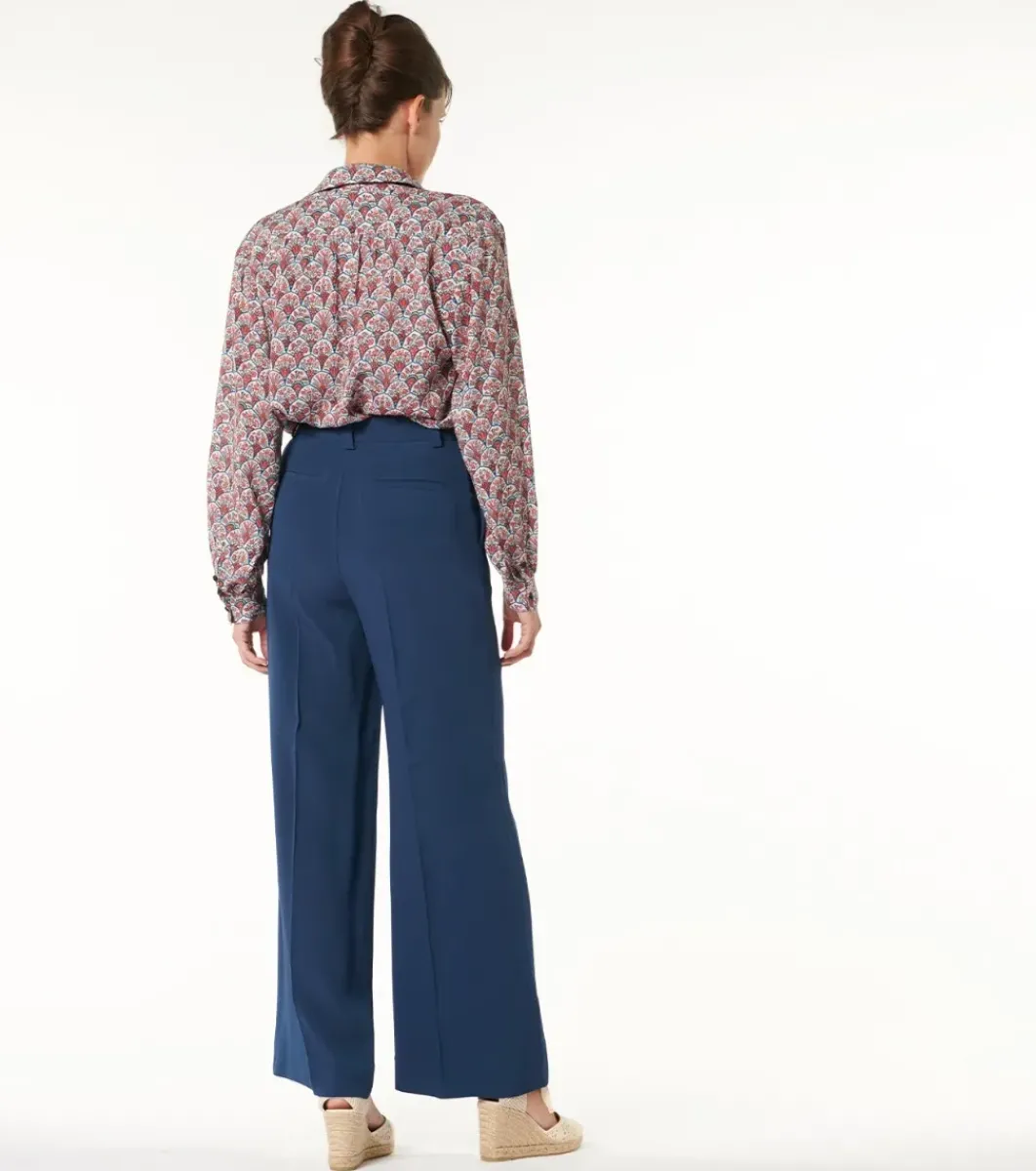 Femme Souleiado Pantalons | Pantalon PRISCA bleu pétrole