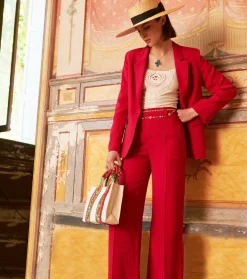 Femme Souleiado Pantalons | Pantalon PRISCA Fuchsia