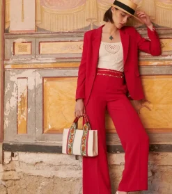 Femme Souleiado Pantalons | Pantalon PRISCA Fuchsia