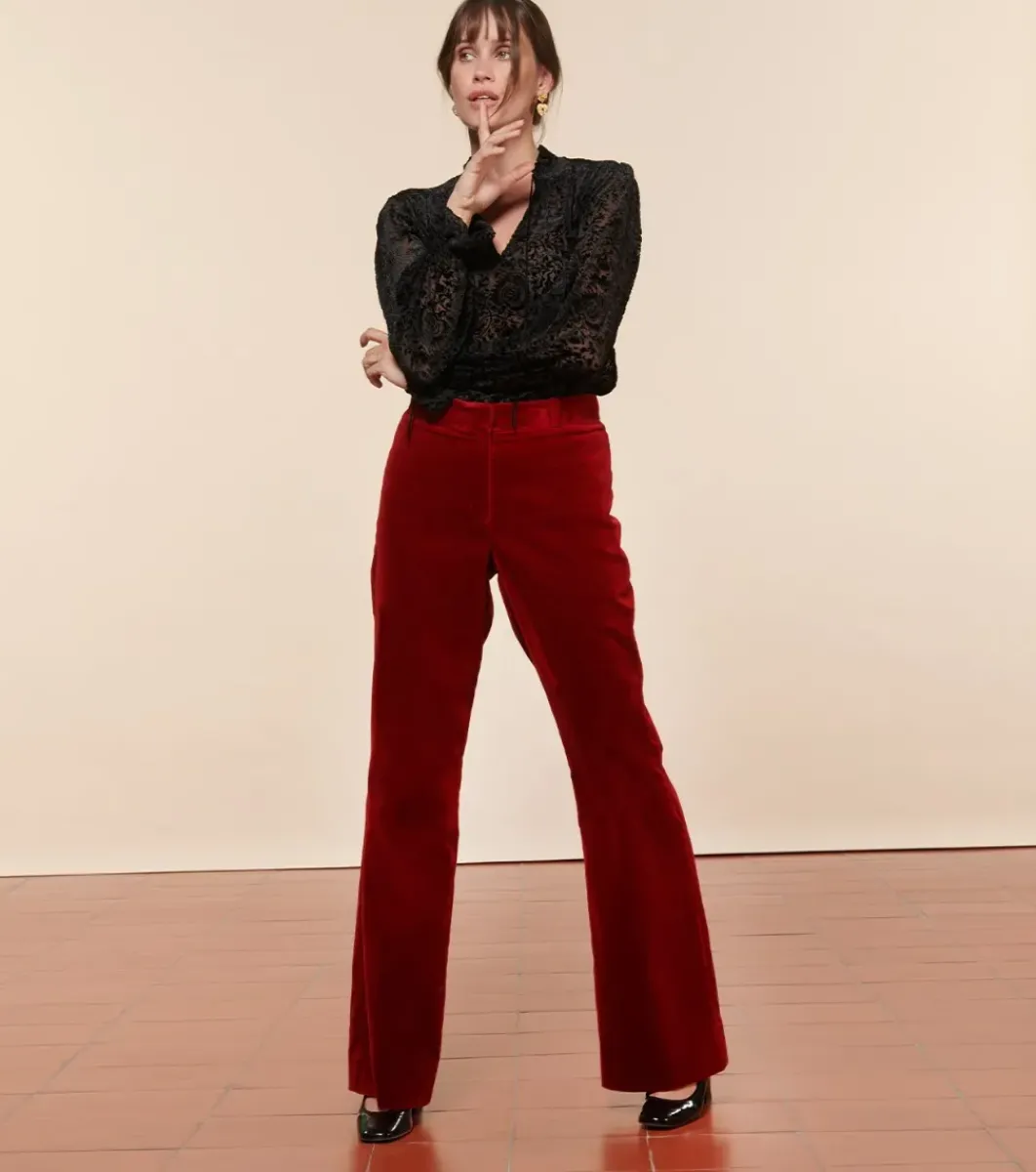 Femme Souleiado Pantalons | Pantalon SANTO Velours