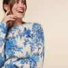 Femme Souleiado Pulls & Cardigans | Pull LISA Jardins de Saint Rémy écru bleu