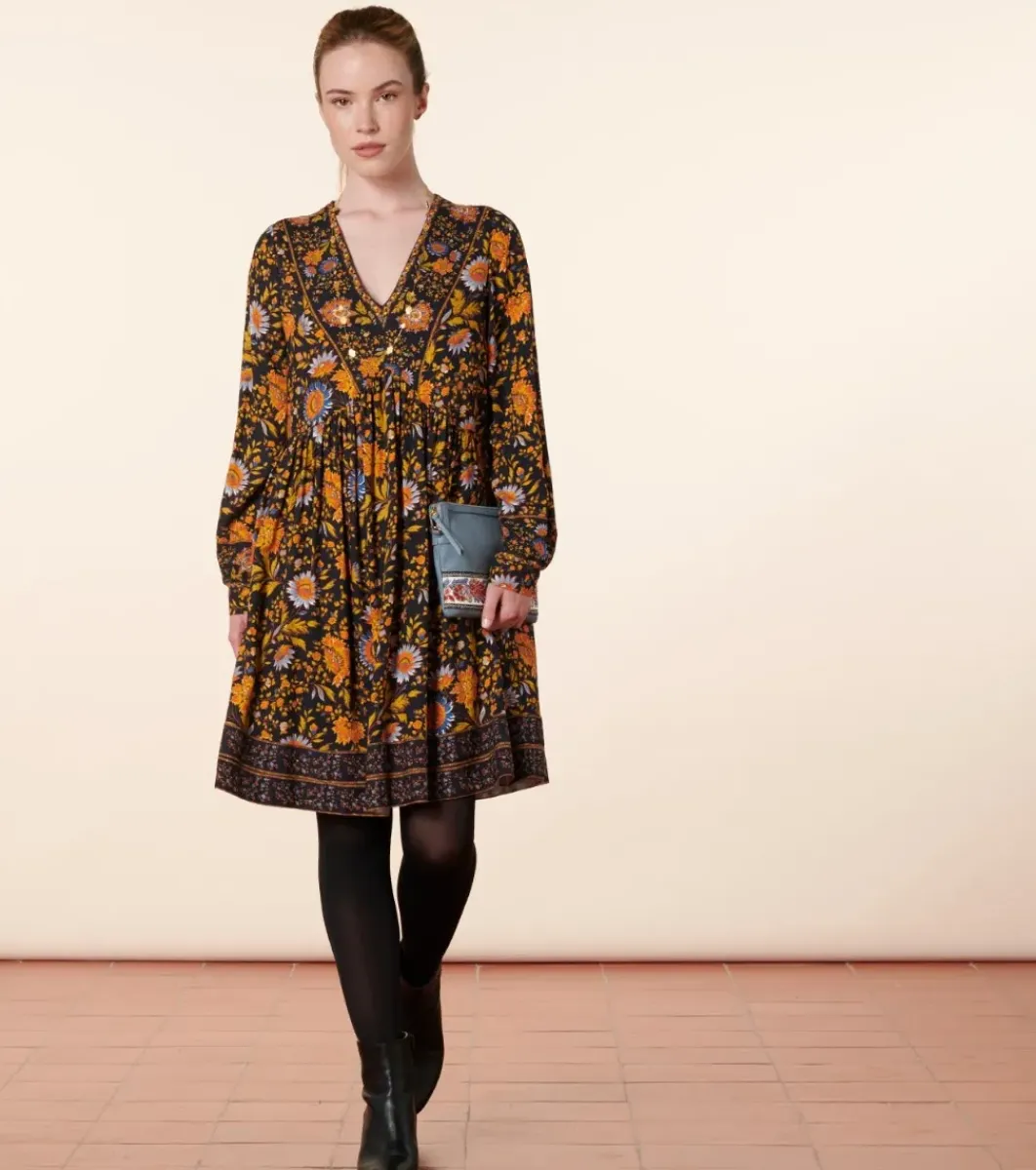 Femme Souleiado Robes | Robe AURORA Cassis