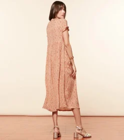 Femme Souleiado Robes | Robe JACQUELINE Tania corail