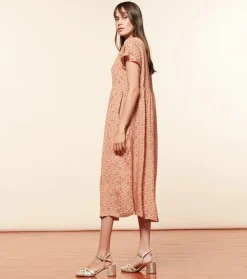 Femme Souleiado Robes | Robe JACQUELINE Tania corail