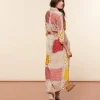 Femme Souleiado Robes | Robe LAVANDOU L'Italienne rouge abricot