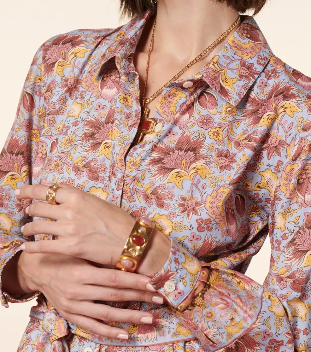 Femme Souleiado Robes | Robe MARIGOLD Alice bleu rose