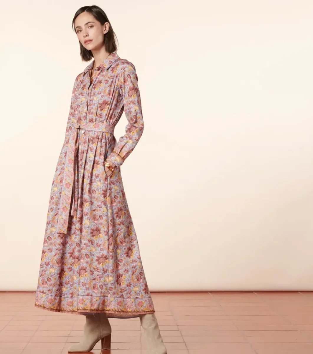 Femme Souleiado Robes | Robe MARIGOLD Alice bleu rose