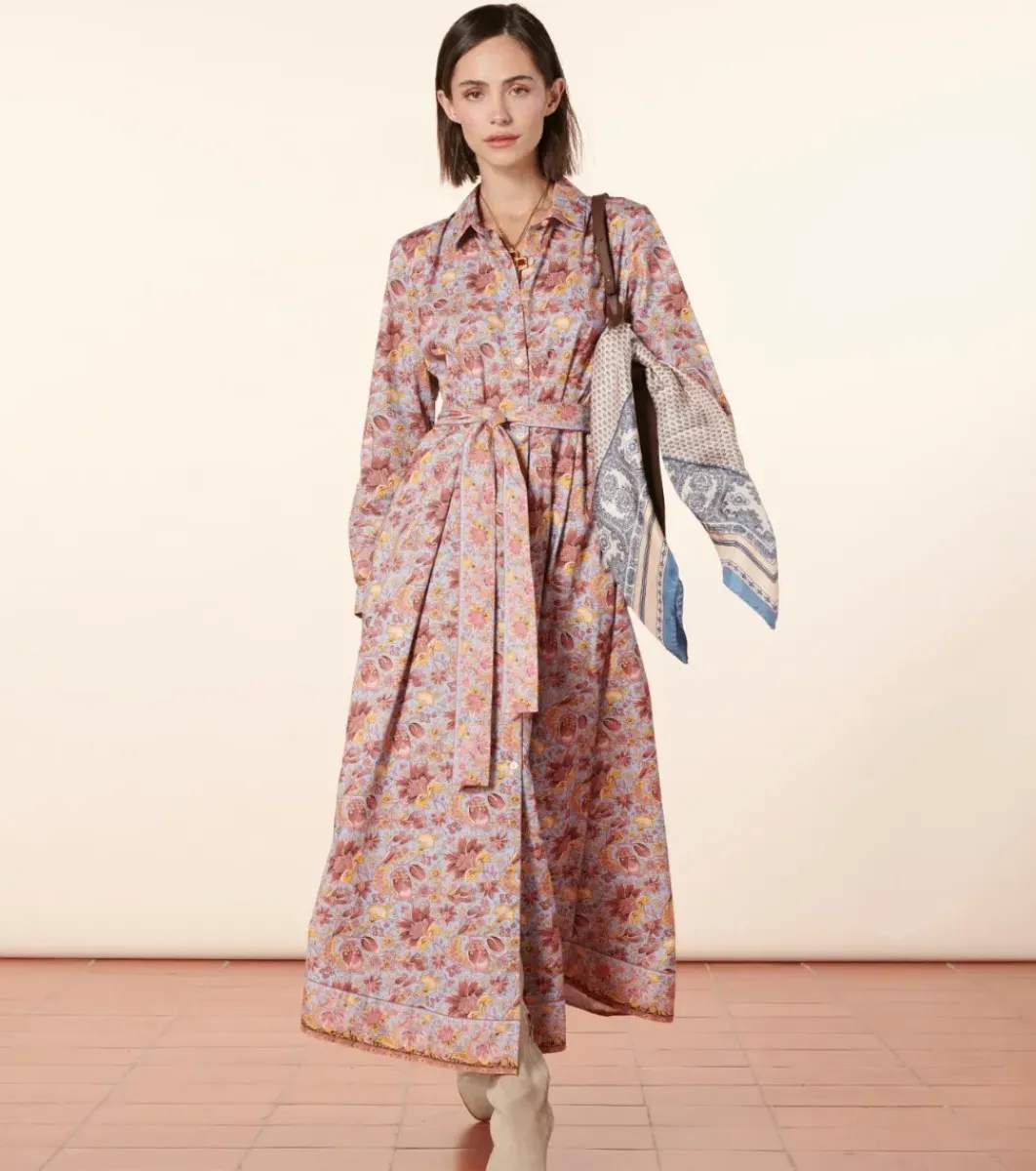 Femme Souleiado Robes | Robe MARIGOLD Alice bleu rose
