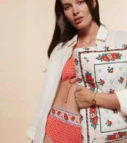 Femme Souleiado Cabas | Ligne Adiana | Sac à main ADIANA Printemps blanc rouge