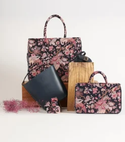 Femme Souleiado Sacs | Sac AMARÉE Héron marine fuchsia