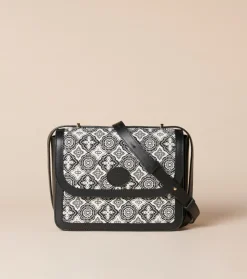 Femme Souleiado Sacs | Sac BISO Mosaïque noir écru