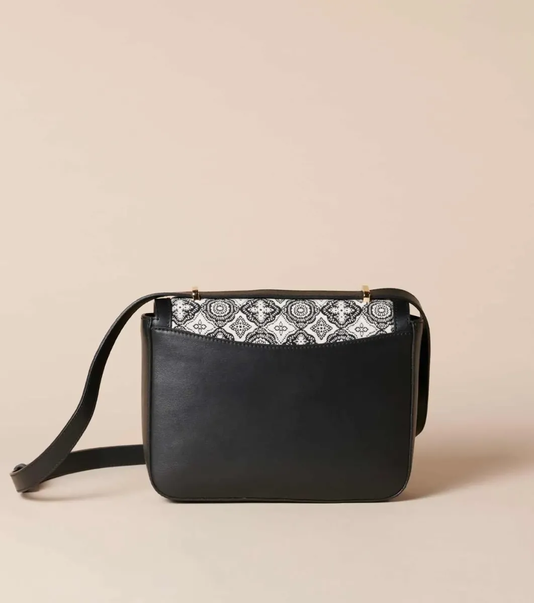 Femme Souleiado Sacs | Sac BISO Mosaïque noir écru
