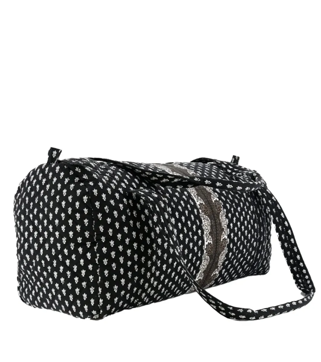 Souleiado Ligne De Voyage | Sac de voyage ESCAMPADOU La Mouche Blanc fond noir