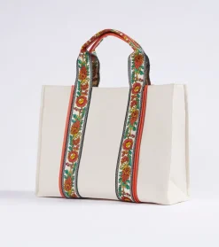 Femme Souleiado Sacs | Sac Grand cabas MARIBEL Nacre Orange