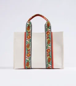 Femme Souleiado Sacs | Sac Grand cabas MARIBEL Nacre Orange