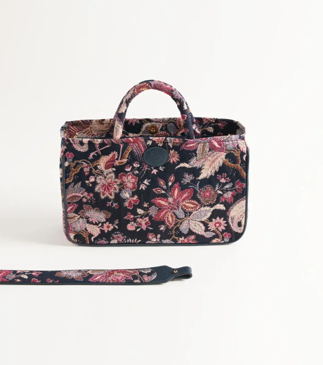 Femme Souleiado Sacs | Sac petit AMARÉE Héron marine fuchsia