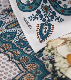 Souleiado Nos Tables Automnales | Serviette de table SERVANES blanc