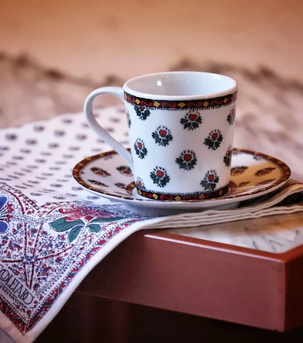 Souleiado Vaisselle | Nos Tables Automnales | Tasse à café FLEUR D'ARLES