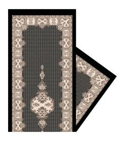 Femme Souleiado Étole | Toute La Collection | Étole en laine et soie PETIT CACHEMIRE noir et écru 190 x 65 cm