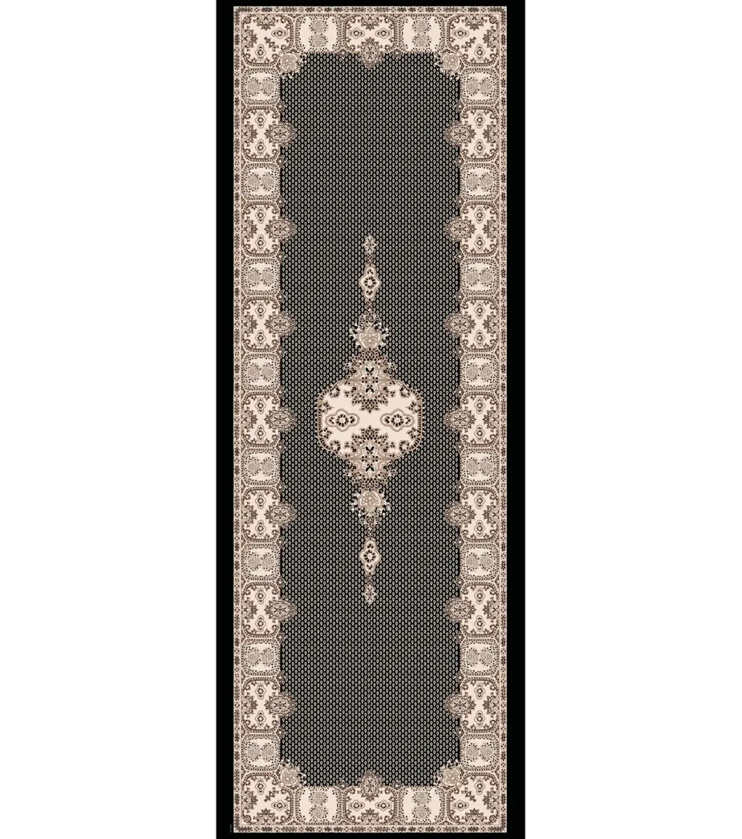 Femme Souleiado Étole | Toute La Collection | Étole en laine et soie PETIT CACHEMIRE noir et écru 190 x 65 cm