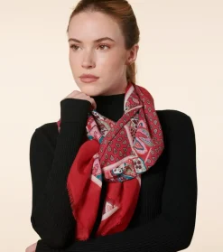 Femme Souleiado Toute La Collection | Étole | Étole laine et soie PARADISO 65 x 190 cm